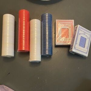 New Set of Poker Chips and Playing Cards